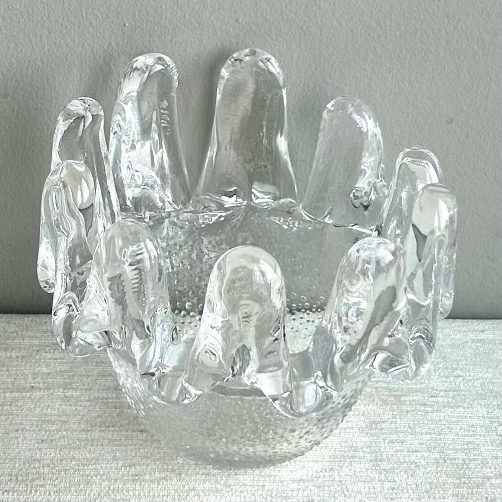 KOSTA BODA sunflower handblown candle holder by Göran Wärfe 1974 - Picture 4 of 7